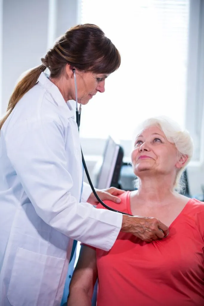 Detailed illustration of a patient using a digital healthcare platform, highlighting online access to prescriptions, prior authorization approvals, and improved healthcare service experience