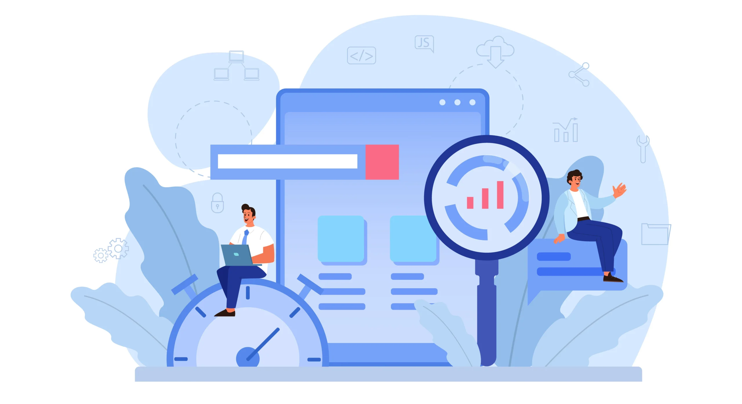 Healthcare process optimization illustration showing digital workflow automation, data integration, and streamlined electronic prior authorization processes to improve efficiency, reduce administrative burden, and enhance patient care outcomes