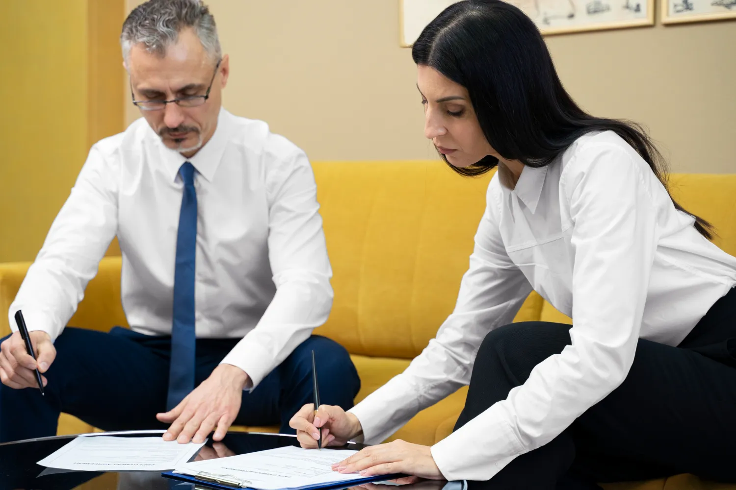 Medical staff completing paperwork for prior authorizations and insurance approval solutions