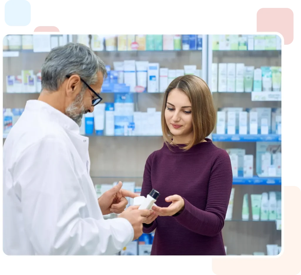Medical patient illustration representing healthcare journey, patient support systems, and access to treatment through efficient electronic prior authorization and digital healthcare platforms