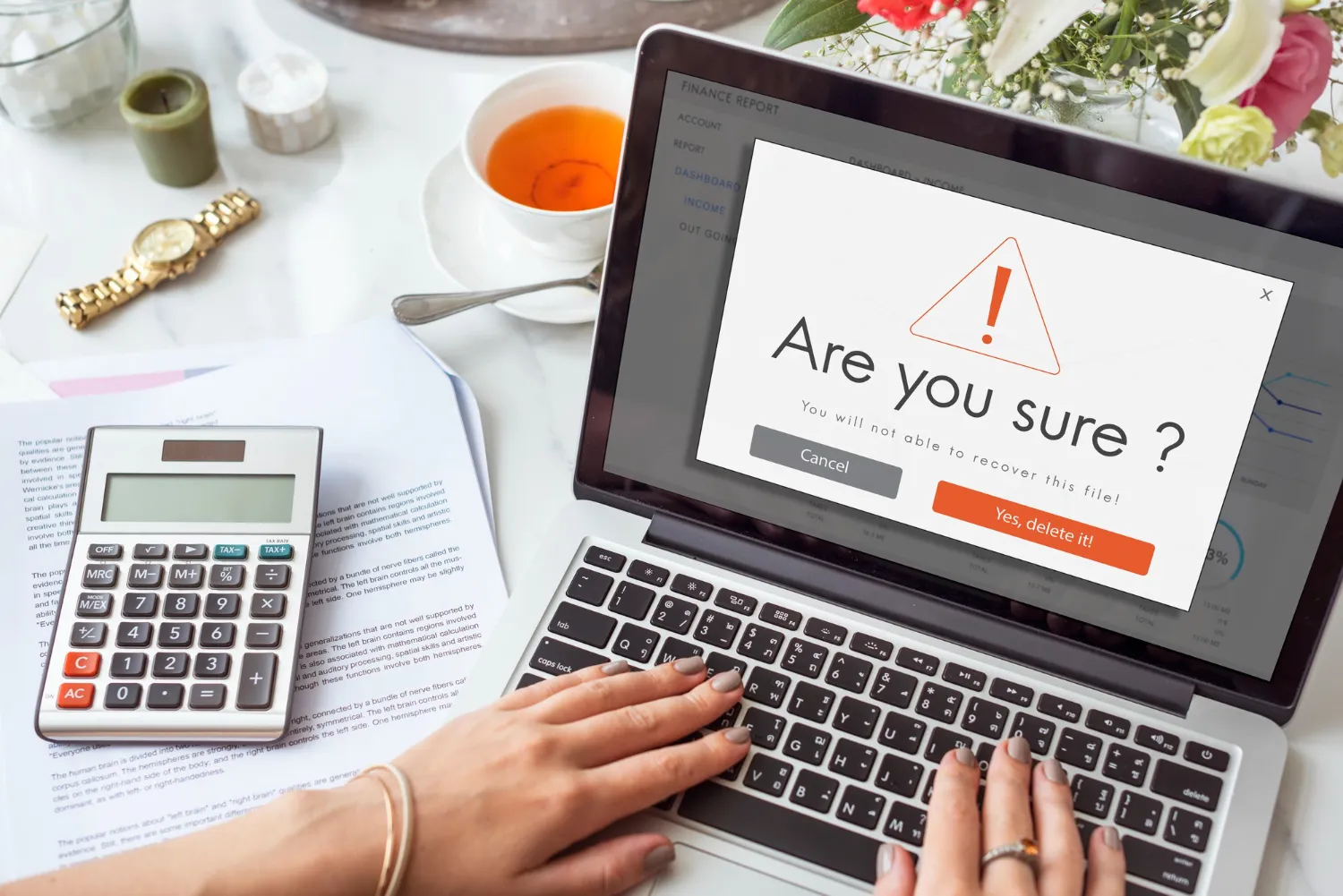 Healthcare professional viewing a prior authorization denial notification on a laptop, illustrating Prior Authorization Services and a Prescription Assistance Program that help prevent medication access delays.