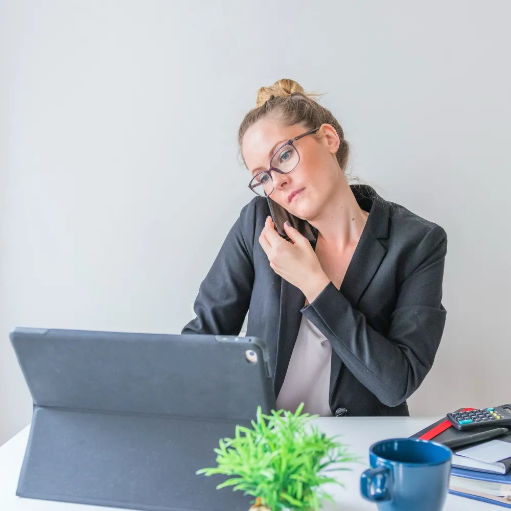 Healthcare professional managing prior authorization delays using digital tools.